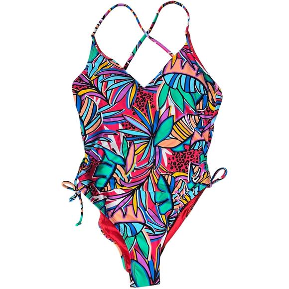 BCBGeneration Maillot One-Piece‎ Swimsuit in Rio Red S NWT - Picture 1 of 7